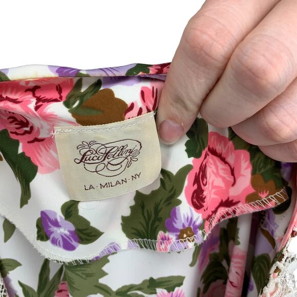 Vintage Garden Floral Midi Plus Size Spring Easter Tea Party Dress 3XL - Picture 2 of 6